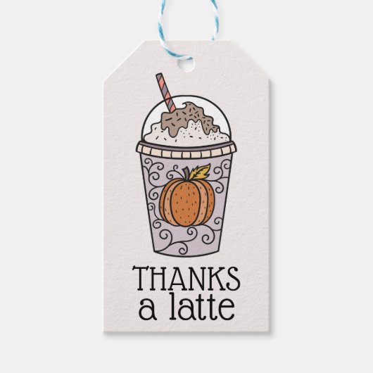 感謝していラテサンキューラベル ギフトタグ (正面)