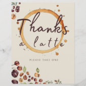 感謝していラテテーマ素朴ベビーシャワー (正面)