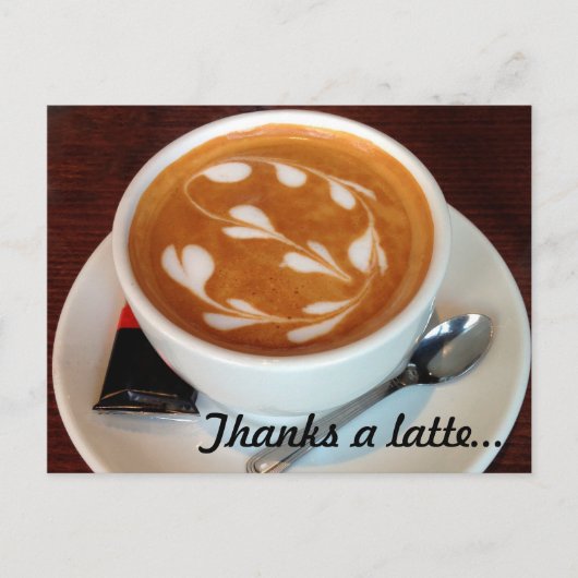 感謝していラテハート ポストカード (正面)