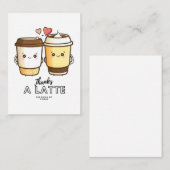 感謝していラテ空白のカード ノートカード (正面/裏面)