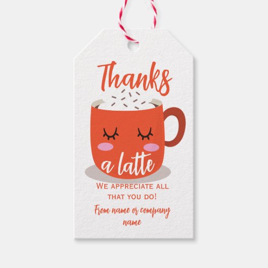 感謝していラテ ギフトタグ (正面)