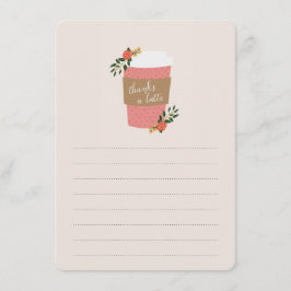 感謝していラテ ノートカード