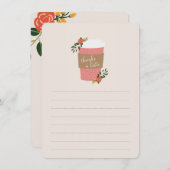 感謝していラテ ノートカード (正面/裏面)