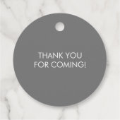 感謝していラベルのエレファントベイビーシャワー フェイバータグ (裏面)