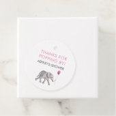 感謝していラベルのエレファントベイビーシャワー フェイバータグ (インサイチュ)