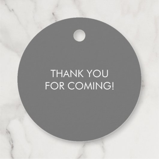 感謝していラベルのエレファントベイビーシャワー フェイバータグ (裏面)