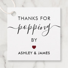 感謝していラベルのラベルで結婚のブルゴーニュ フェイバータグ