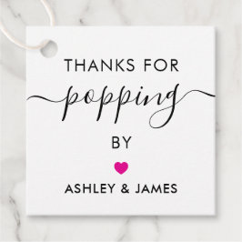 感謝していラベルのラベル結婚明るい赤紫色 フェイバータグ