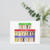 感謝していレスリング ポストカード (スタンド正面)