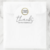 感謝していロゴ ラウンドシール (バッグ)