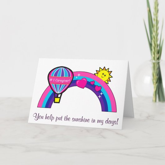 感謝してい一番の介護者 サンキューカード (正面)