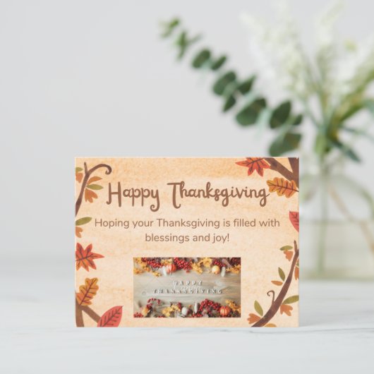 感謝してい与えの ポストカード (スタンド正面)