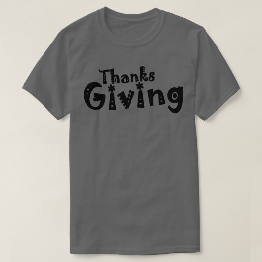 感謝してい与えの Tシャツ (デザイン正面)