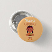 感謝してい与えボタン – フェスティバルトルコ感謝祭 缶バッジ (正面&裏面)
