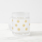 感謝してい与えマグサンシャイン フロストグラスマグカップ (正面左)