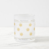 感謝してい与えマグサンシャイン フロストグラスマグカップ (中央)