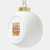 感謝してい与え十字形かぼちゃ セラミックボールオーナメント (右)