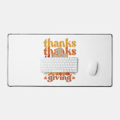 感謝してい与え十字形かぼちゃ デスクマット (キーボード&マウス)