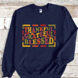 感謝してい与え感謝と感謝と賛美デザイン スウェットシャツ