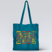 感謝してい与え感謝と感謝と賛美デザイン トートバッグ