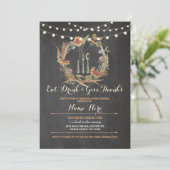 感謝してい与え感謝祭フローラ秋招待状 招待状 (スタンド正面)