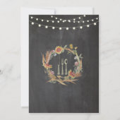 感謝してい与え感謝祭フローラ秋招待状 招待状 (裏面)