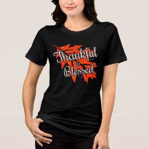 感謝してい与え日プレミアム・ベクトルデザイン トライブレンドTシャツ