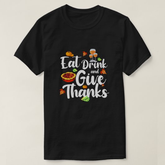 感謝してい与え日プレミアム・ベクトルデザイン Tシャツ (デザイン正面)