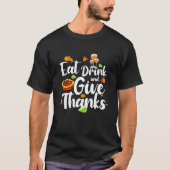 感謝してい与え日プレミアム・ベクトルデザイン Tシャツ (正面)