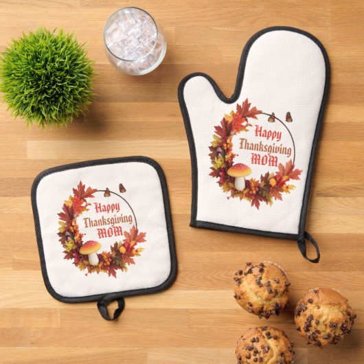 感謝してい与え母は休日のミッツ 鍋つかみ&鍋敷きセット (トップダウン)