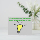 感謝してい与え私はそのアイディア ポストカード (スタンド正面)