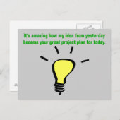 感謝してい与え私はそのアイディア ポストカード (正面/裏面)