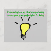 感謝してい与え私はそのアイディア ポストカード (正面)