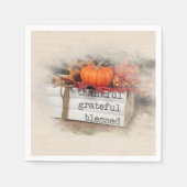 感謝してい与え秋本 スタンダードカクテルナプキン (正面)