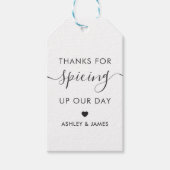 感謝してい今日のラベルを結婚あげて ギフトタグ (正面)