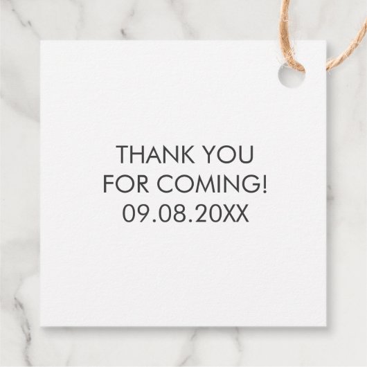 感謝してい今日のラベルを結婚あげて フェイバータグ (裏面)