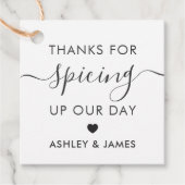 感謝してい今日のラベルを結婚あげて フェイバータグ (正面)