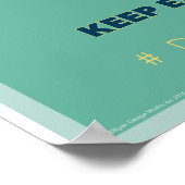 感謝してい保はASLフレンドリーのポスター ポスター (角)