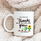 感謝してい先生の救済私のひまわり コーヒーマグカップ