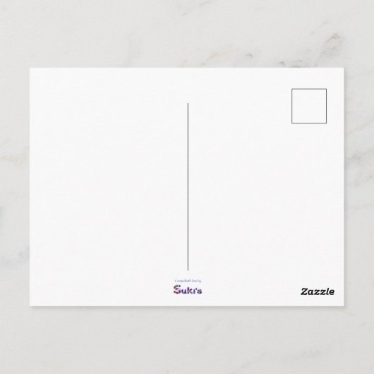 感謝してい先生は赤い最高のApple ポストカード (裏面)