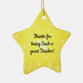 感謝してい先生素晴らしオーナメント セラミックオーナメント (右)