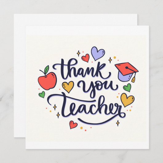 感謝してい先生 (正面/裏面)