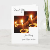 感謝してい光を当てて サンキューカード (正面)