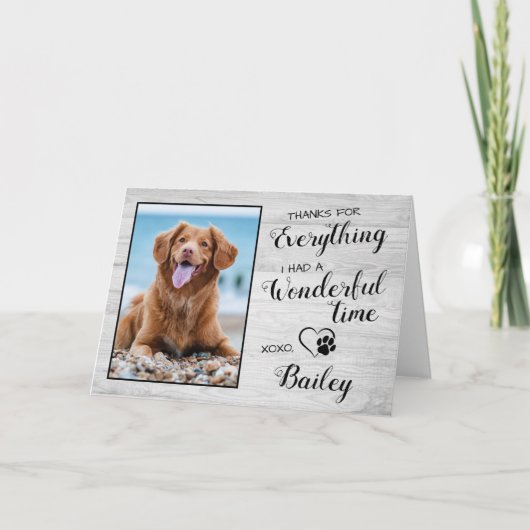 感謝してい全てのペットロスカスタムドッグ悔やみや弔慰 カード (正面)