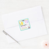 感謝してい全ての人に対する愛情 スクエアシール (封筒)