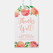 感謝してい全メッセージカード桃ギフトラベル，グルジア ギフトタグ (正面)