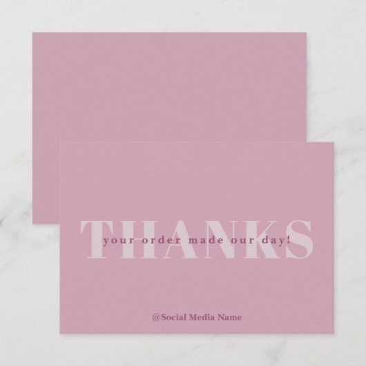 感謝してい名刺 サンキューカード (正面/裏面)