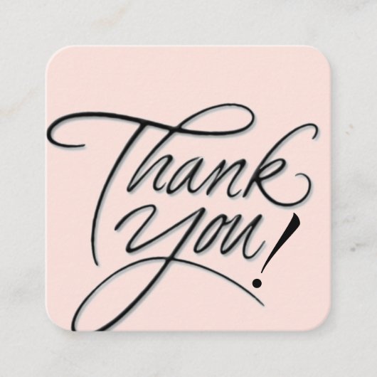 感謝してい名刺 スクエア名刺 (正面)