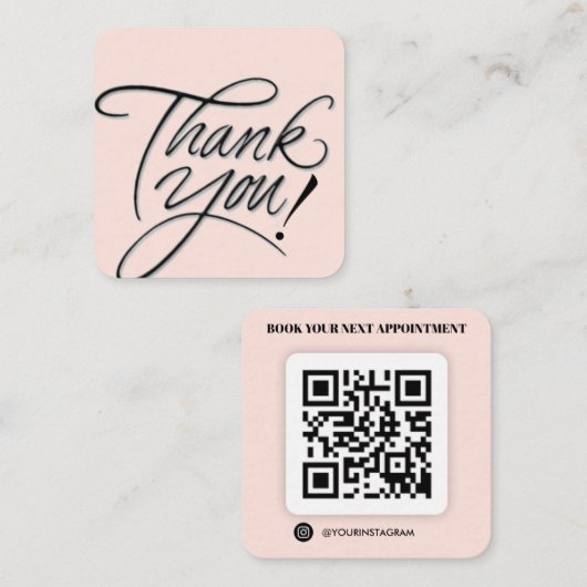 感謝してい名刺 スクエア名刺 (正面/裏面)