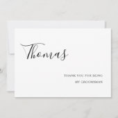 感謝してい君は僕の股間結婚だモダン サンキューカード (正面)